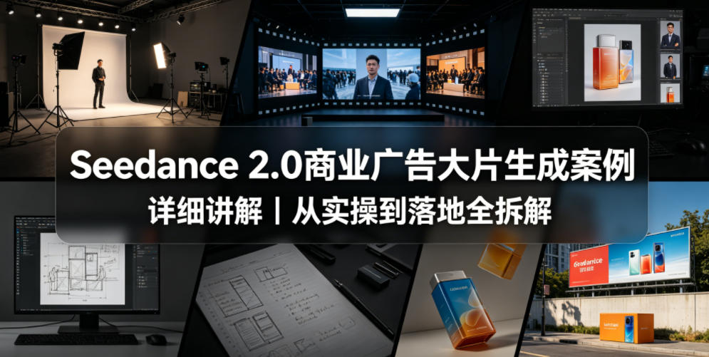 Seedance 2.0商业广告大片生成案例详细讲解|从实操到落地全拆解-项目资源网