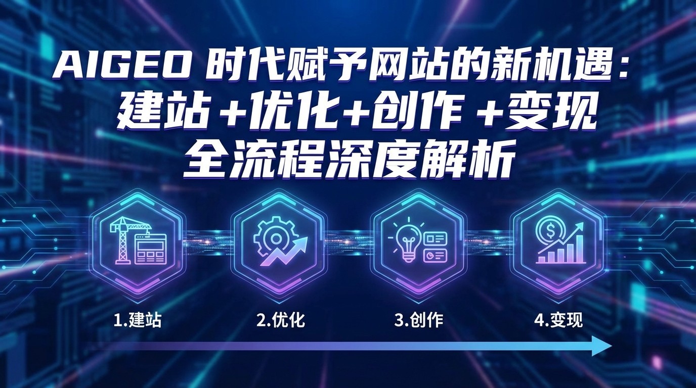 AIGEO+时代赋予网站的新机遇：建站+优化+创作+变现+全流程深度解析-项目资源网