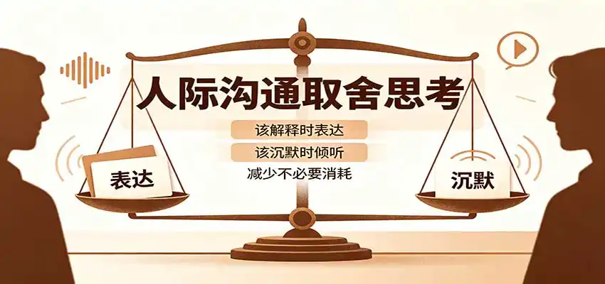 人际沟通取舍思考：分清解释与沉默边界，拿捏职场生活沟通分寸减少情绪内耗-项目资源网