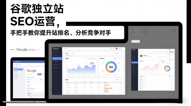 谷歌独立站SEO运营，手把手教你提升网站排名、分析竞争对手(更新2026)-项目资源网