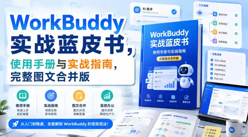 WorkBuddy实战蓝皮书,使用手册与实战指南,完整图文合并版-项目资源网