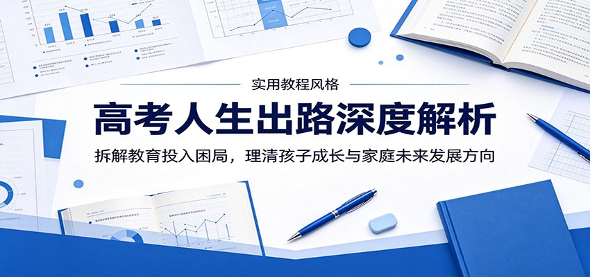 高考人生出路深度解析：拆解教育投入困局，理清孩子成长与家庭未来发展方向-项目资源网