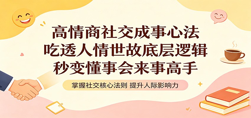 高情商社交成事心法：吃透人情世故底层逻辑，秒变懂事会来事高手-项目资源网