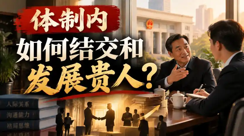 某公众号付费文章:体制内,如何结交和发展贵人?-项目资源网