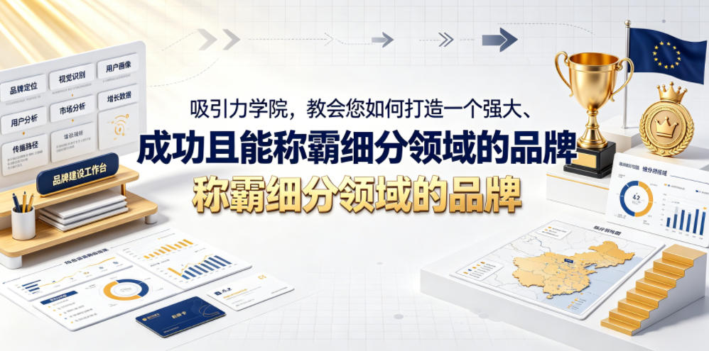 吸引力学院，教会您如何打造一个强大、成功且能称霸细分领域的品牌！【原创双语字幕】-项目资源网