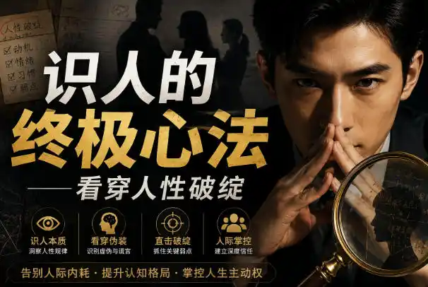 付费文章：识人的终极心法——看穿人性破绽-项目资源网