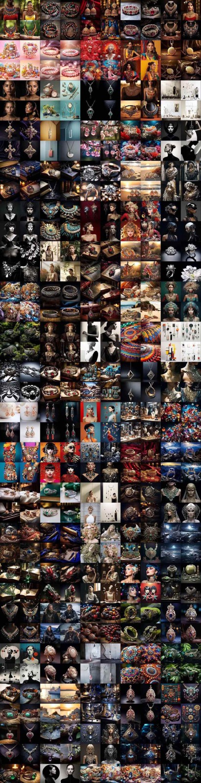 463个Midjourney珠宝摄影提示词：覆盖全品类珠宝，AI设计秒出专业效果-项目资源网