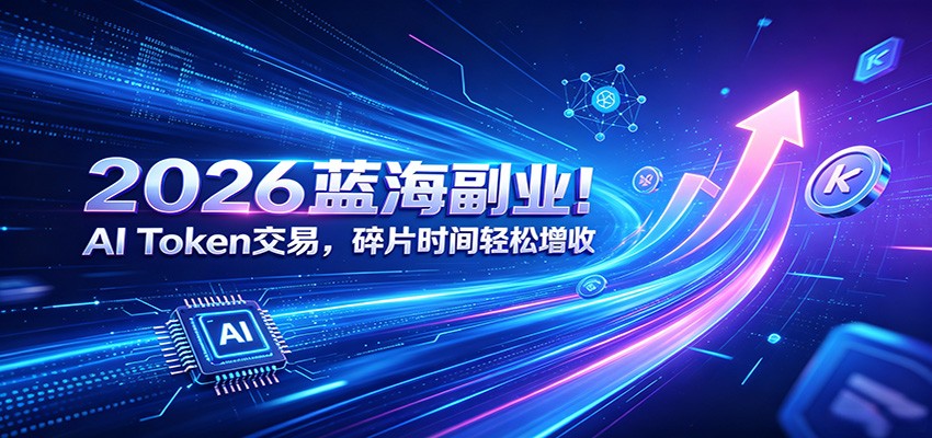 2026蓝海副业！AI Token交易，碎片时间轻松增收-项目资源网
