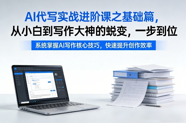 AI代写实战进阶课之基础篇，从小白到写作大神的蜕变，一步到位【揭秘】-项目资源网