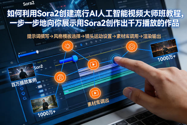 如何利用Sora2创建流行AI人工智能视频大师班，一步一步地向你展示用Sora2创作出千万播放的作品-项目资源网