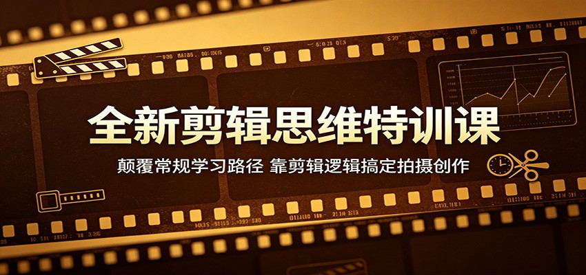 全新剪辑思维特训课:颠覆常规学习路径,靠剪辑逻辑搞定拍摄创作-项目资源网