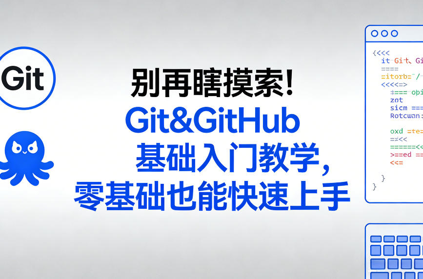 别再瞎摸索！Git&GitHub基础入门教学，零基础也能快速上手-项目资源网