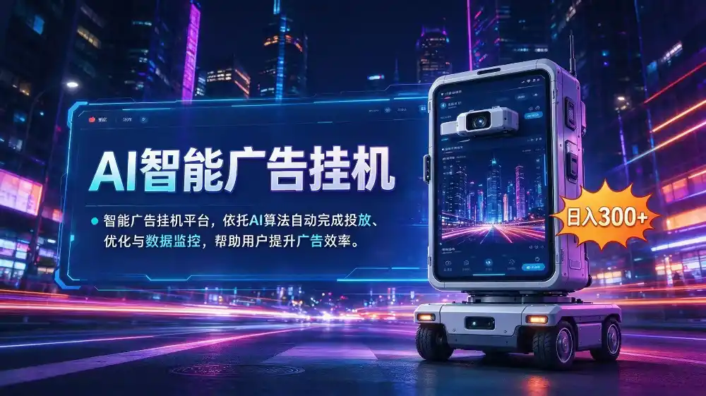 AI 智能广告挂机|AI 自动运行,轻松托管广告任务 AI 智能广告挂机|AI 自动运行,轻松托管广告任务