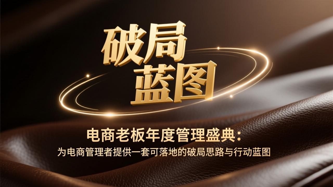 电商老板年度管理盛典：为电商管理者提供一套可落地的破局思路与行动蓝图-项目资源网