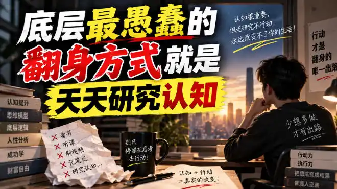 付费文章：底层最愚蠢的翻身方式就是天天研究认知-项目资源网