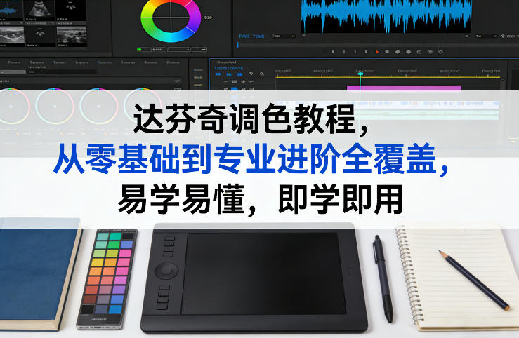 达芬奇调色教程，从零基础到专业进阶全覆盖，易学易懂，即学即用-项目资源网