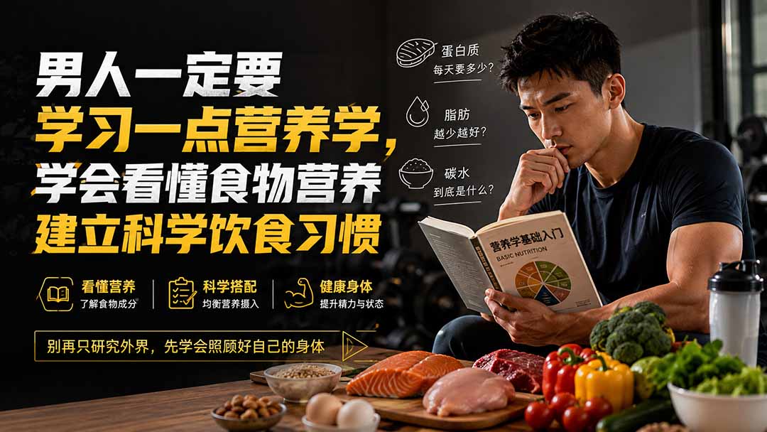 付费文章：男人一定要学习一点营养学，学会看懂食物营养建立科学饮食习惯-项目资源网
