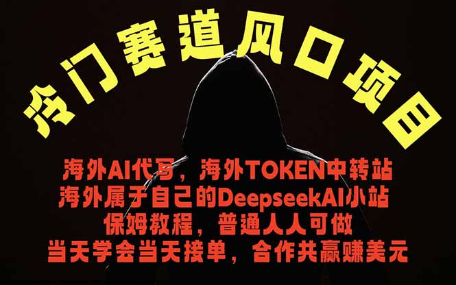 冷门赛道风口项目 海外AI代写！0成本运作完全免费！当天注册当天接单，接单接到手抽筋，无脑…-项目资源网