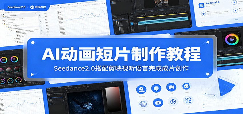 AI动画短片制作教程：Seedance2.0搭配剪映视听语言完成成片创作-项目资源网