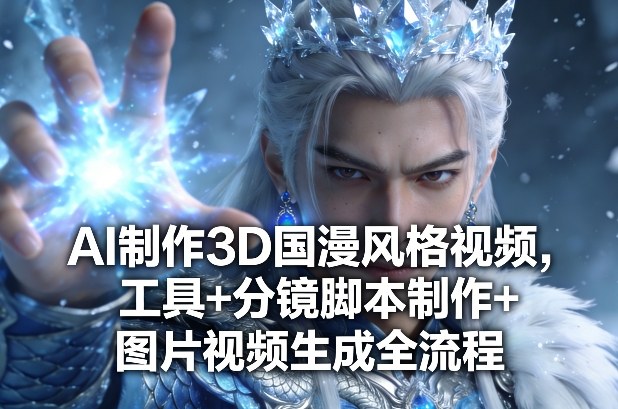 AI制作3D国漫风格视频，工具+分镜脚本制作+图片视频生成全流程-项目资源网