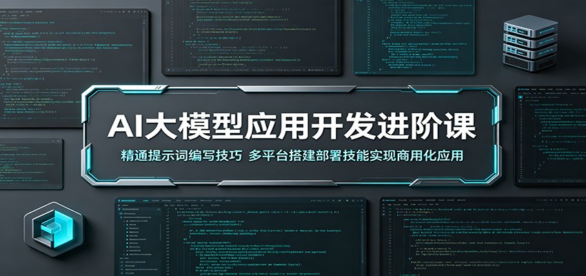 AI大模型应用开发进阶课：精通提示词编写技巧，多平台搭建部署技能实现商用化应用-项目资源网