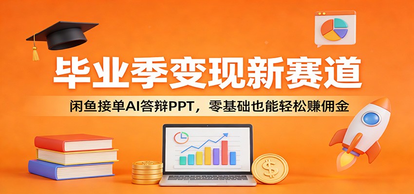 毕业季变现新赛道：闲鱼接单AI答辩PPT，零基础也能轻松赚佣金-项目资源网