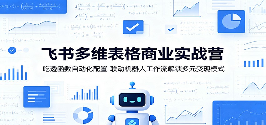 飞书多维表格商业实战营：吃透函数自动化配置，联动机器人工作流解锁多元变现模式-项目资源网