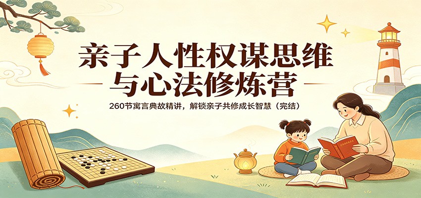 亲子人性权谋思维与心法修炼营：260节寓言典故精讲，解锁亲子共修成长智慧(完结)-项目资源网