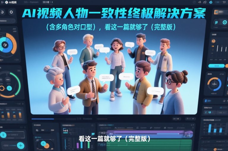 AI视频人物一致性终极解决方案(含多角色对口型)，看这一篇就够了(完整版)-项目资源网