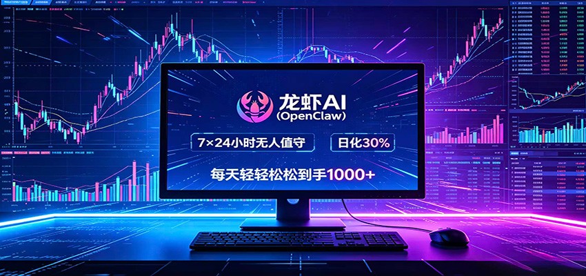 龙虾AI(OpenClaw)全自动挂机，智能操控电脑高效执行任务，每天轻松到手四位数-项目资源网