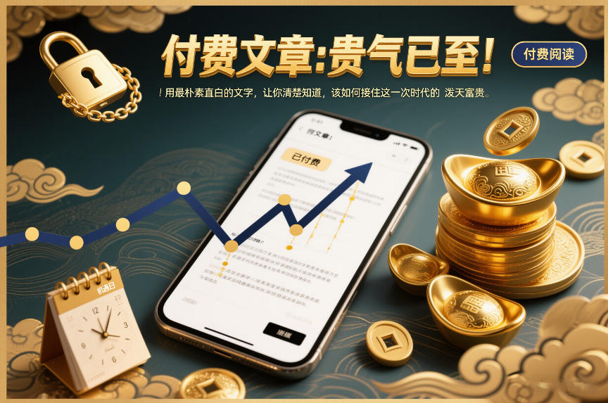 付费文章：贵气已至！用最朴素直白的文字，让你清楚知道，该如何接住这一次时代的泼天富贵-项目资源网