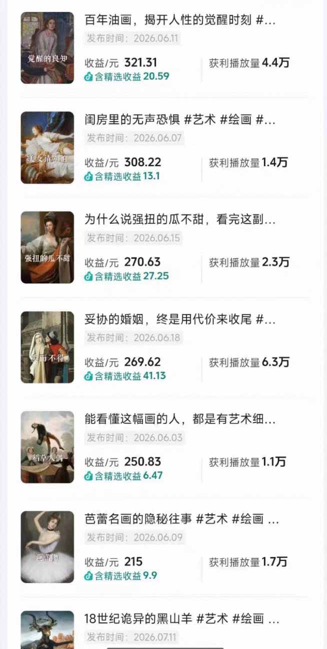 油画解说教学-398众筹来的技术:选题×对标×素材×文案×配音×剪辑×2天开精选×7天通9项权益-项目资源网