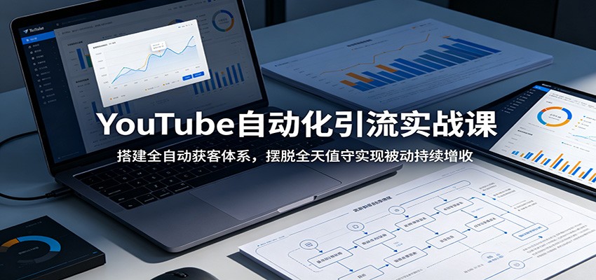 YouTube自动化引流实战课：搭建全自动获客体系，摆脱全天值守实现被动持续增收-项目资源网