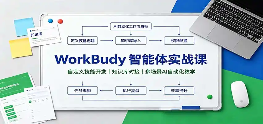 WorkBuddy智能体实战课:自定义技能开发,知识库对接,多场景AI自动化教学-项目资源网