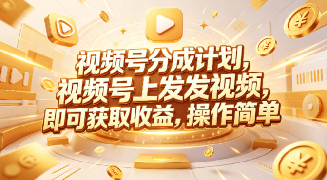 视频号分成计划，599元众筹的Red团队课程，视频号上发发视频，即可获取收益，操作简单-项目资源网