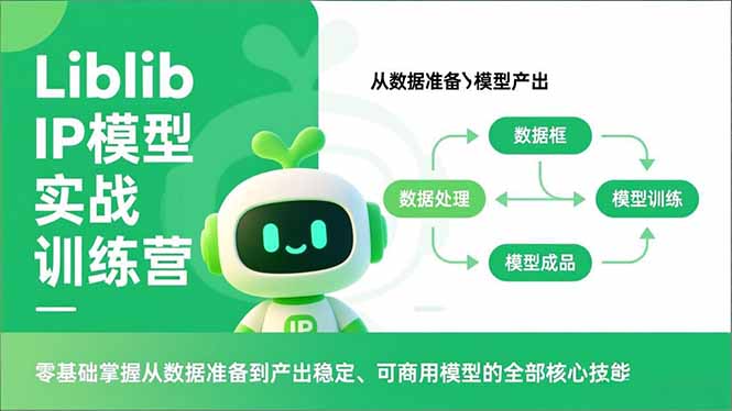 Liblib IP模型实战训练营，零基础掌握从数据准备到产出稳定、可商用模型的全部核心技能-项目资源网