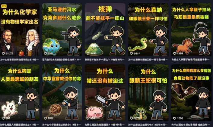 卡通类科普内容制作速成课，兼具专业性与趣味性，低门槛入局持续产出稳拿平台伙伴计划+精选独家收益-项目资源网