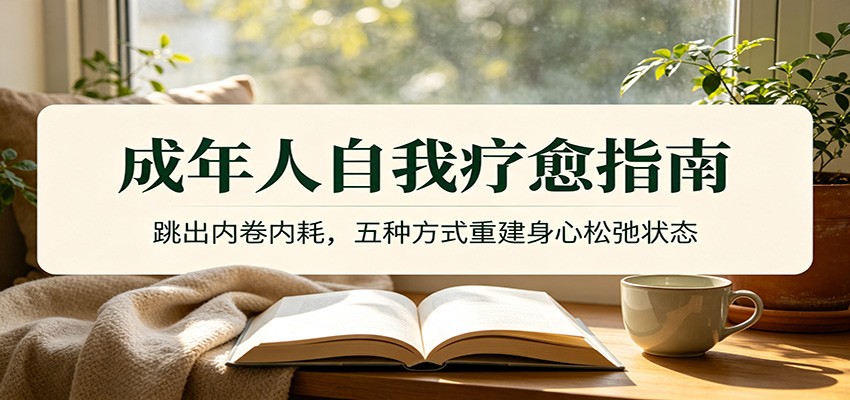 成年人自我疗愈指南：跳出内卷内耗，五种方式重建身心松弛状态-项目资源网