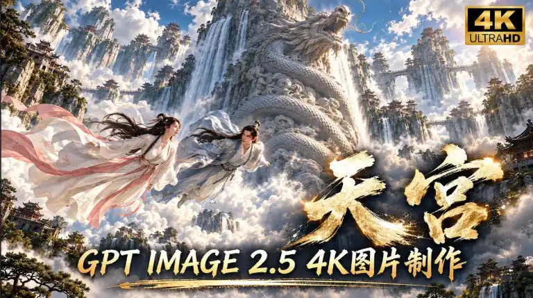 GPT Image 2.5实测!4K到底多清楚?皮肤、手指、修图与天宫场景全面测试-项目资源网