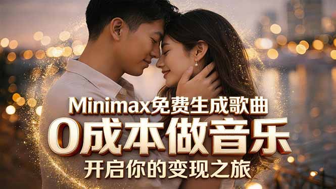 Minimax免费生成歌曲实测!0成本做音乐,说唱流行Lofi一键生成-项目资源网