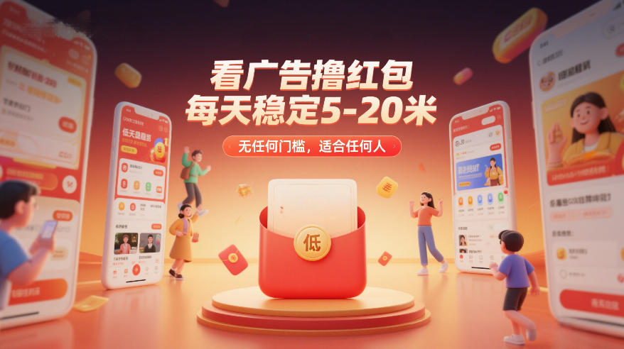 看广告撸红包，每天稳定5-20米，无任何门槛，适合任何人-项目资源网