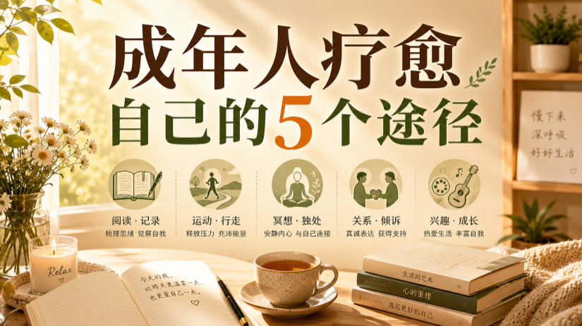 付费文章：成年人疗愈自己的5个途径-项目资源网