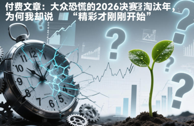付费文章：大众恐慌的2026决赛淘汰年，为何我却说“精彩才刚刚开始”？-项目资源网