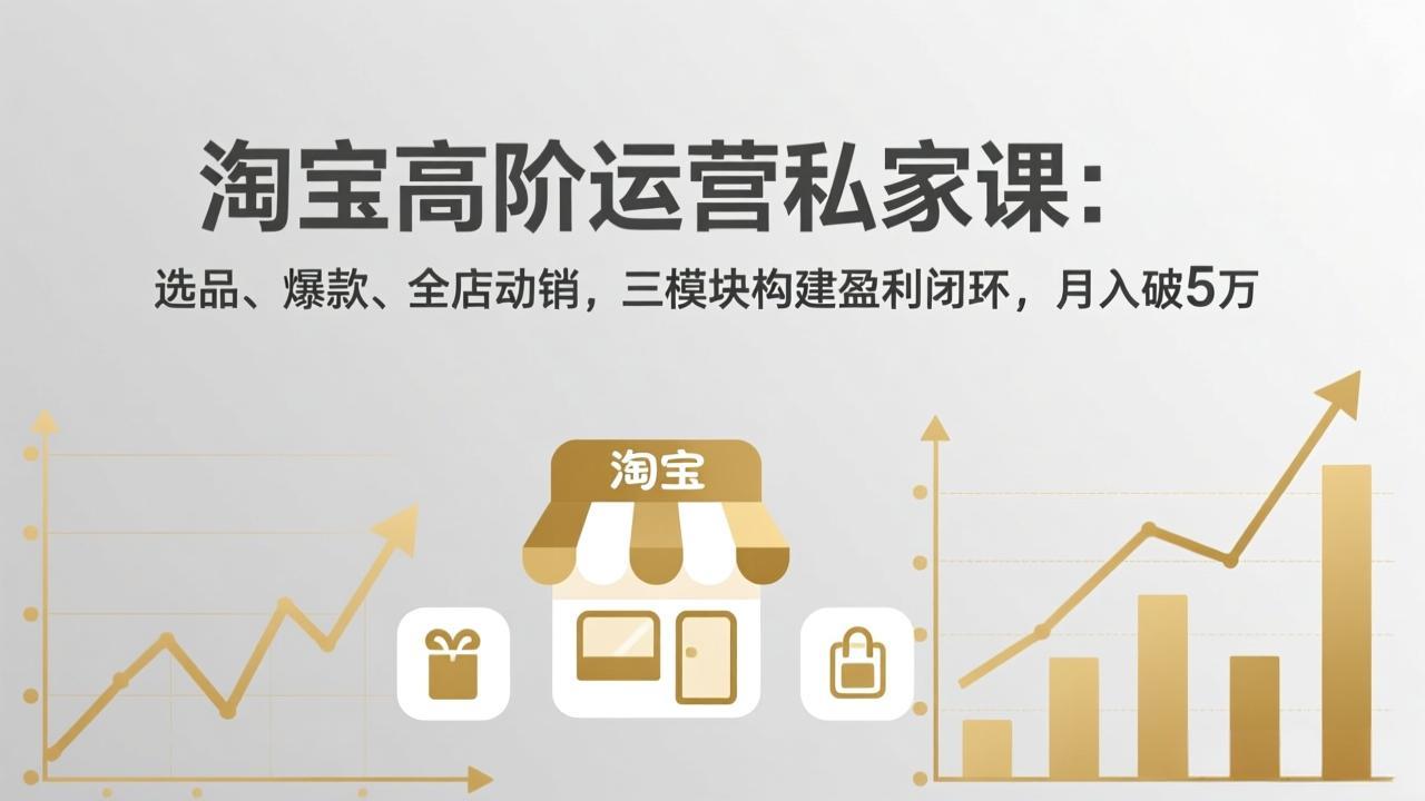 淘宝高阶运营私家课(更新26年4月-项目资源网