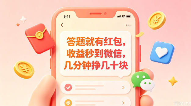 答题就有红包，收益秒到微信，几分钟挣几十块，学生党上班族宝妈都可以玩【揭秘】-项目资源网