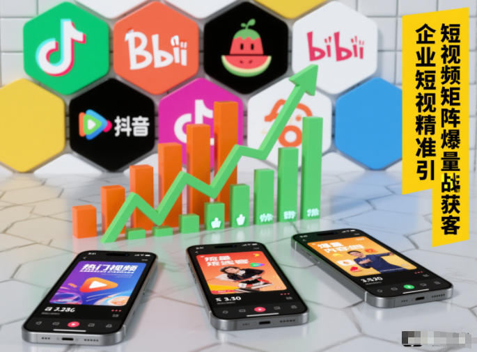 企业短视频精准引流矩阵获客，短视频矩阵爆量战法-项目资源网