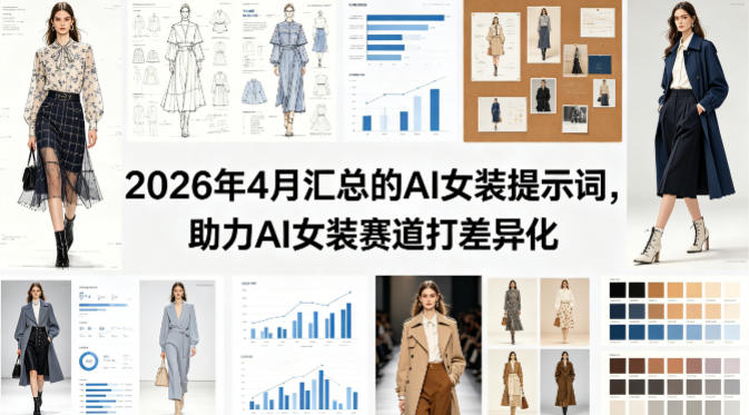 2026年4月汇总的AI女装提示词，助力AI女装赛道打差异化-项目资源网