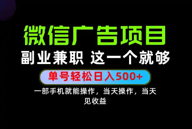 错过就亏大了！一部手机也能轻松日入500+，每天十几分钟就够了，长期稳定可做的手机副业!【揭秘】-项目资源网
