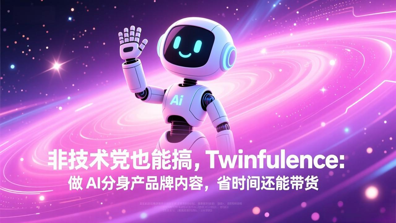 非技术党也能搞!Twinfluence:做 AI 分身产品牌内容,省时间还能带货-项目资源网