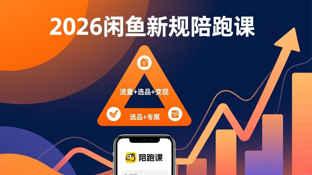 2026闲鱼高阶陪跑课全新上线，带你吃透新规玩转选品流量，从零搭建稳定变现盈利体系-项目资源网
